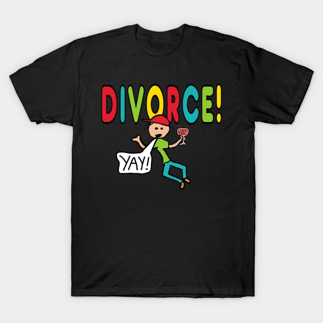 Divorce! T-Shirt by Mark Ewbie